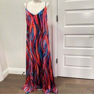 Nicole Miller Vibrant Strappy Maxi Dress